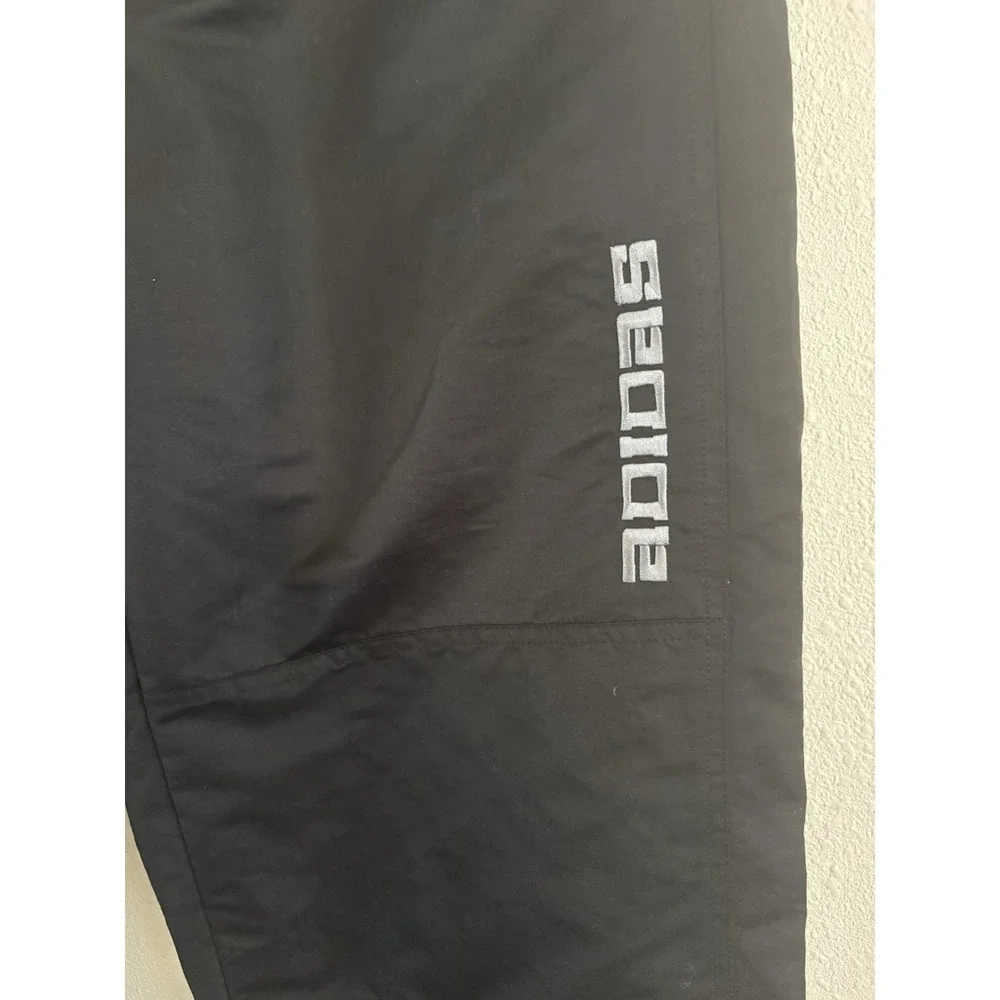 Vintage 2001 Adidas Windbreaker Track Pants Mens XL Black Mesh Lined Y2K AZF001